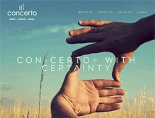 Tablet Screenshot of concertomarketing.com